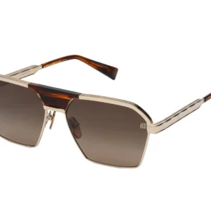 BALMAIN BPS177C SERGEANT GLD BRN 60 SUNGLASSES